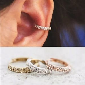 New 925 Silver/Gold Hoop Earrings